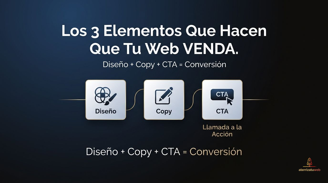 Los 3 Elementos Que Hacen QUE Tu Web VENDA: Diseño + Copy + CTA